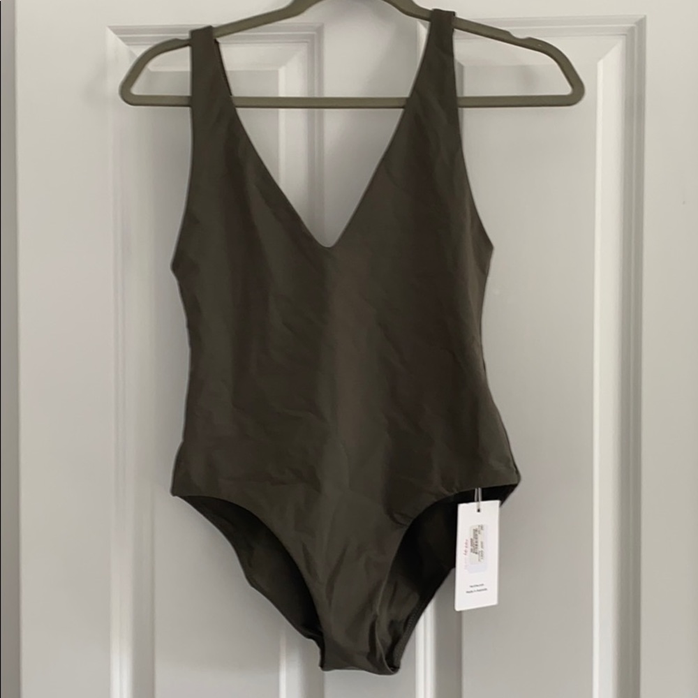 Sexy deep V one piece swimsuit NWT